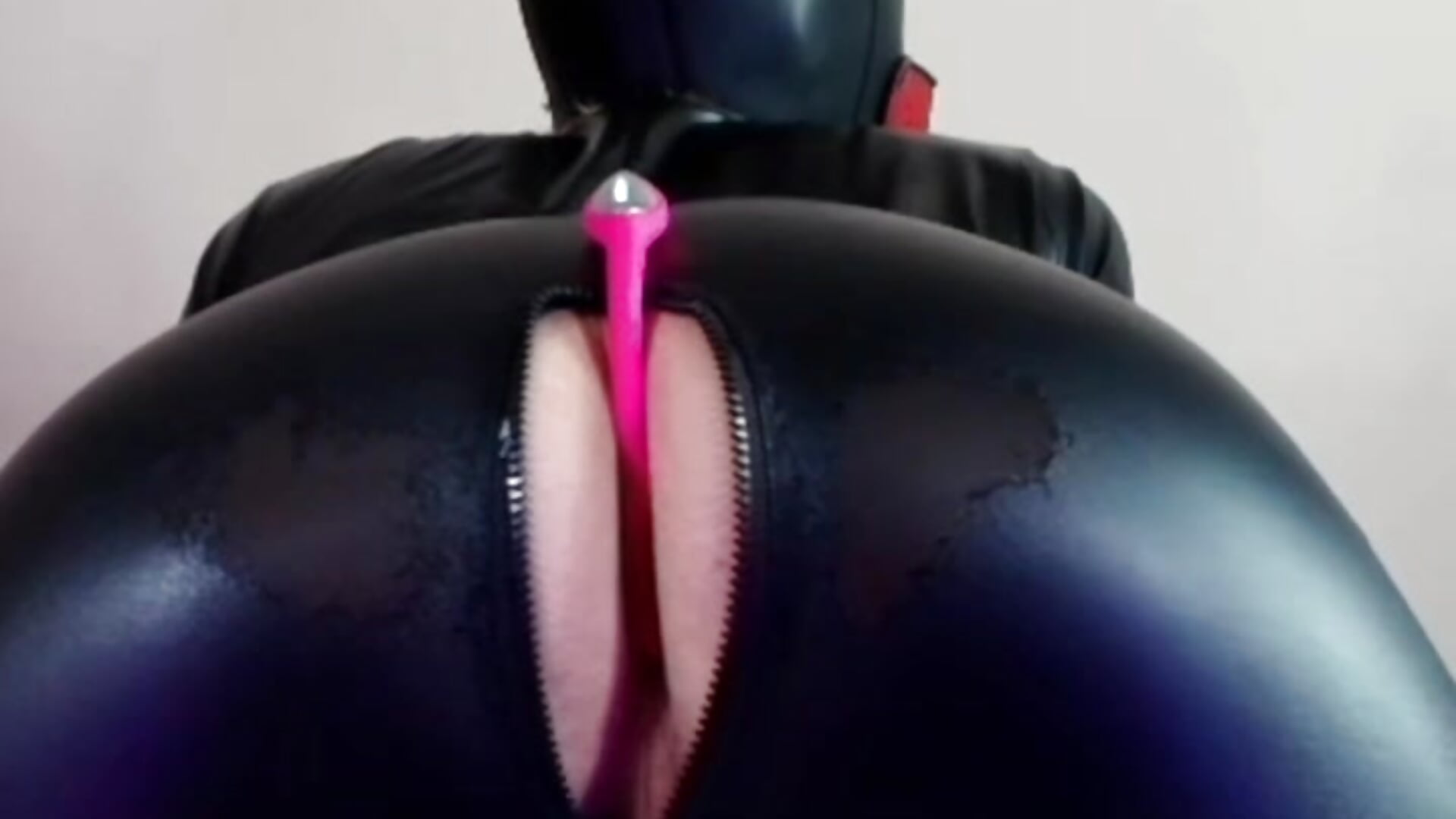 Puppy jerks off with Lovense