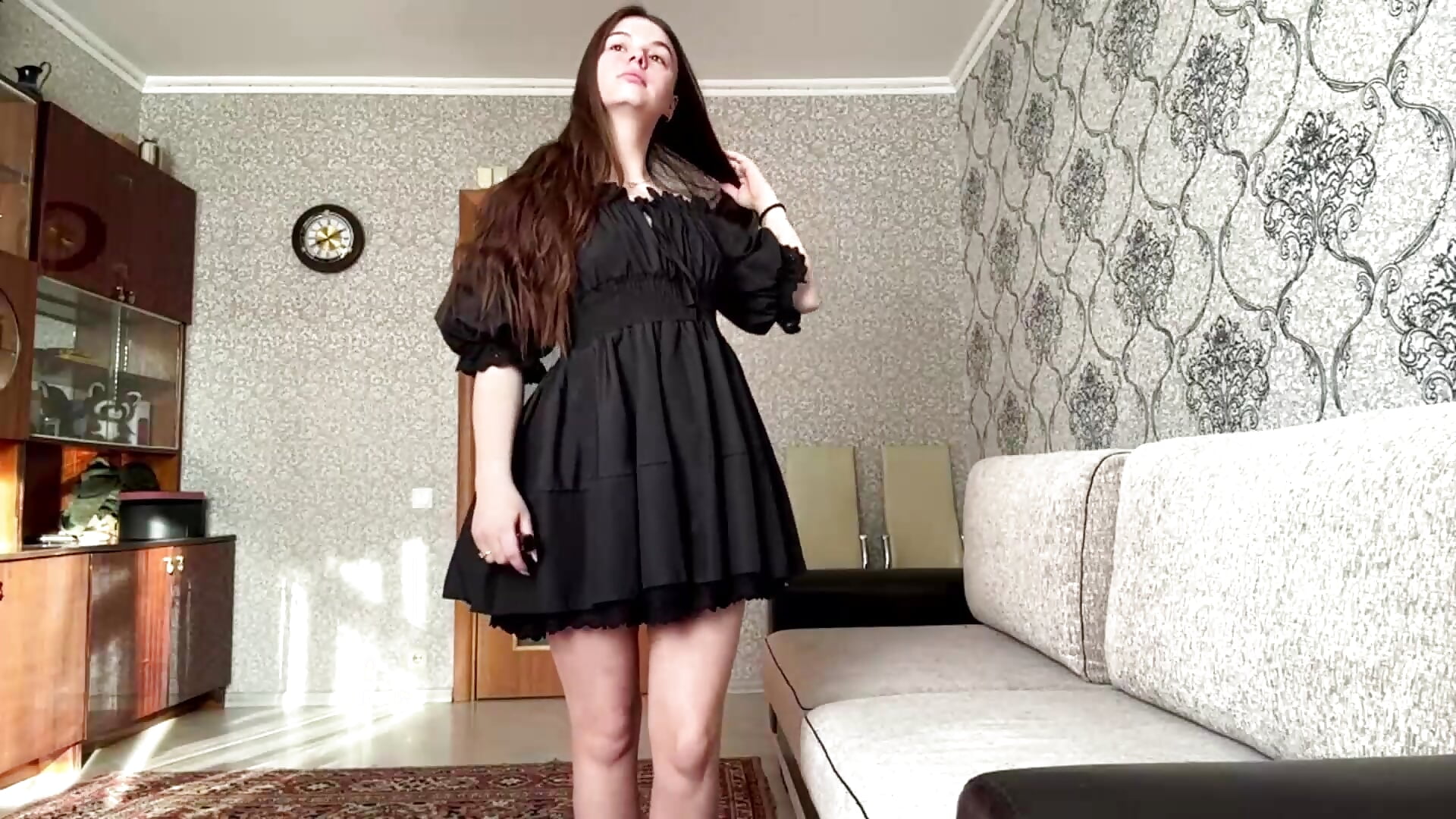 Black dress – video af AkikoAnkrom cam-model