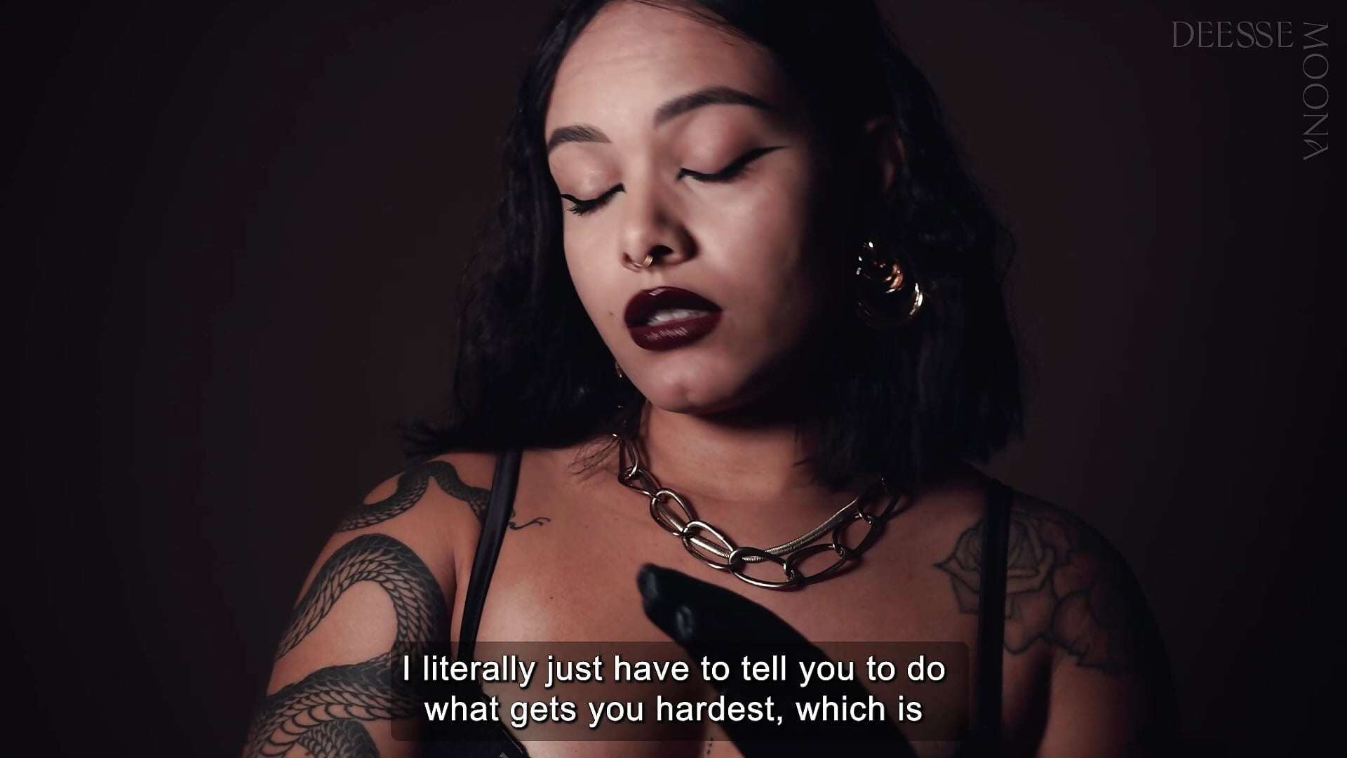 Swallow your cum or start over - Avale ton sperme ou recommence cette vidéo – Deesse-Moona videója