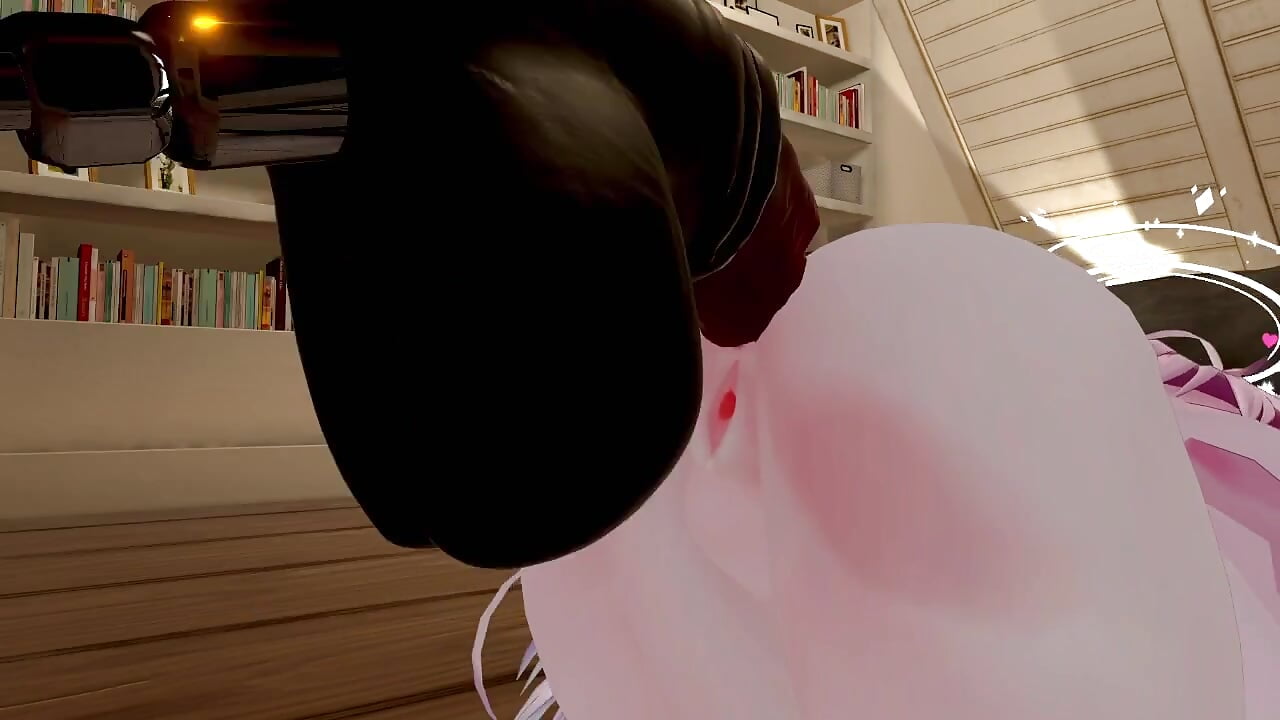 Fucking my slave model's ass with a machine