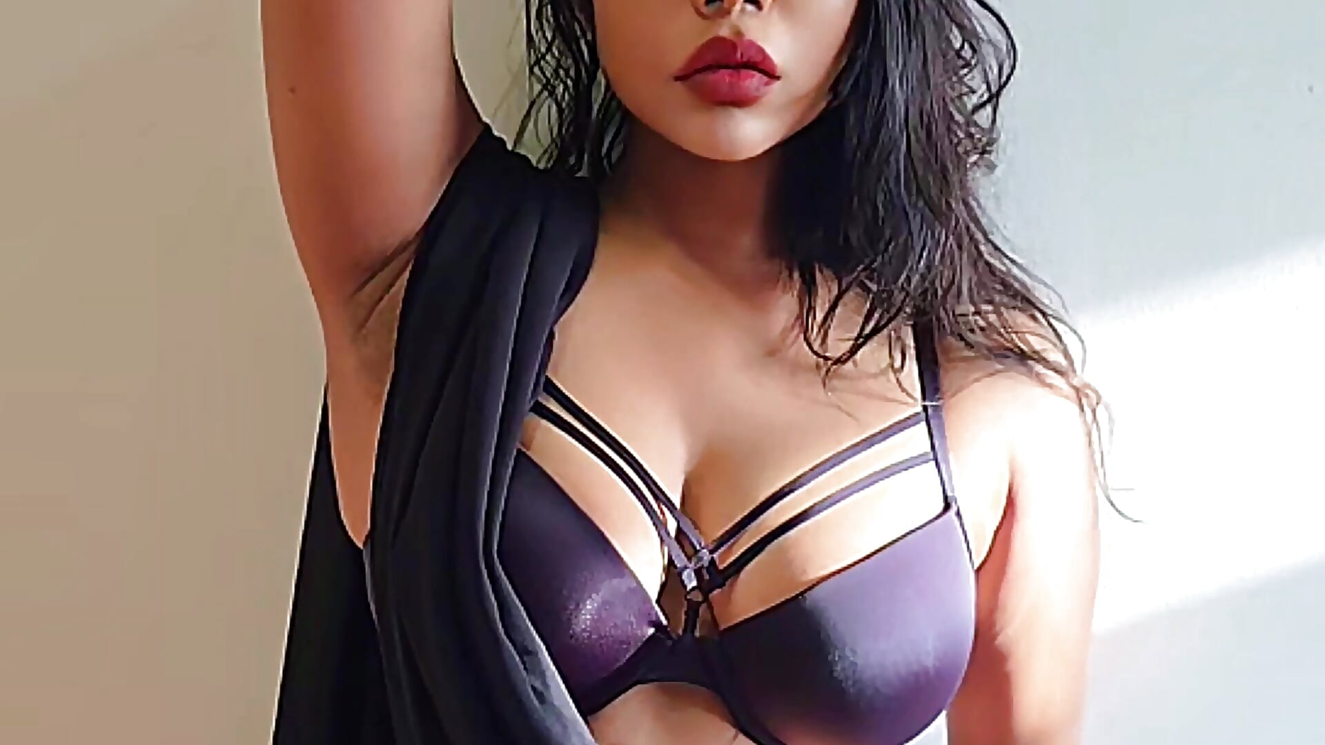 Black Saree Tease ( With Face ) 💦💦💦💦💦💦💦