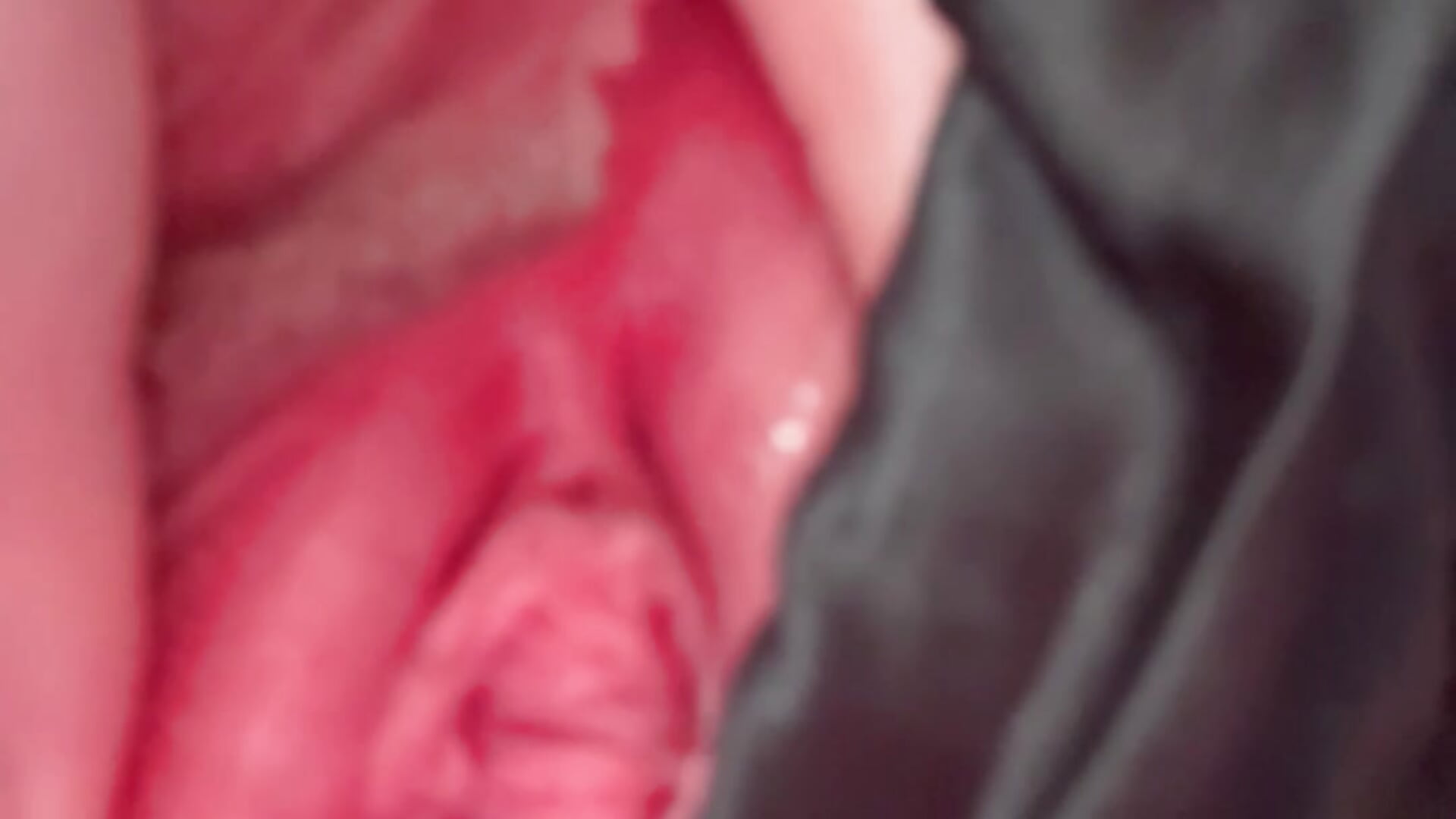 Pussy close up, very close up, on the kitchen, tits