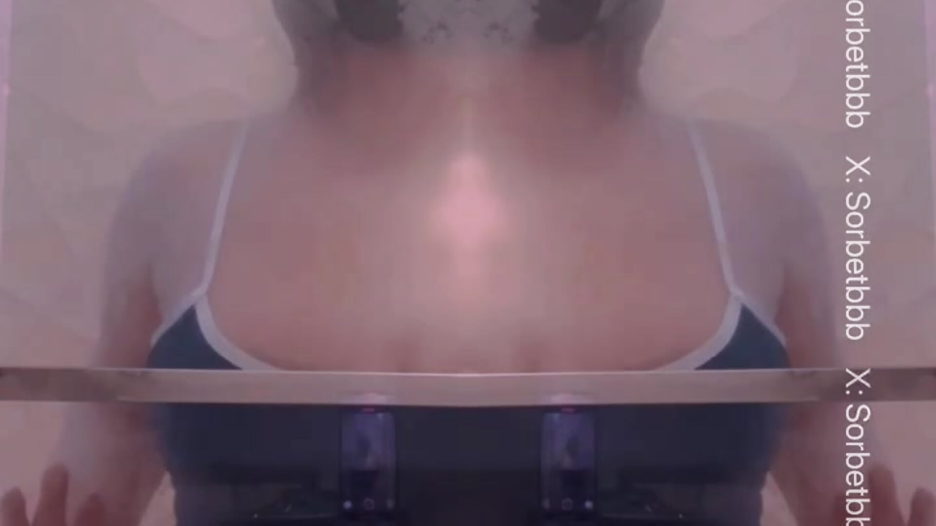 Asian girl is licking glass with swimsuit (Part 1) - video by Sorbetbbb_ cam model