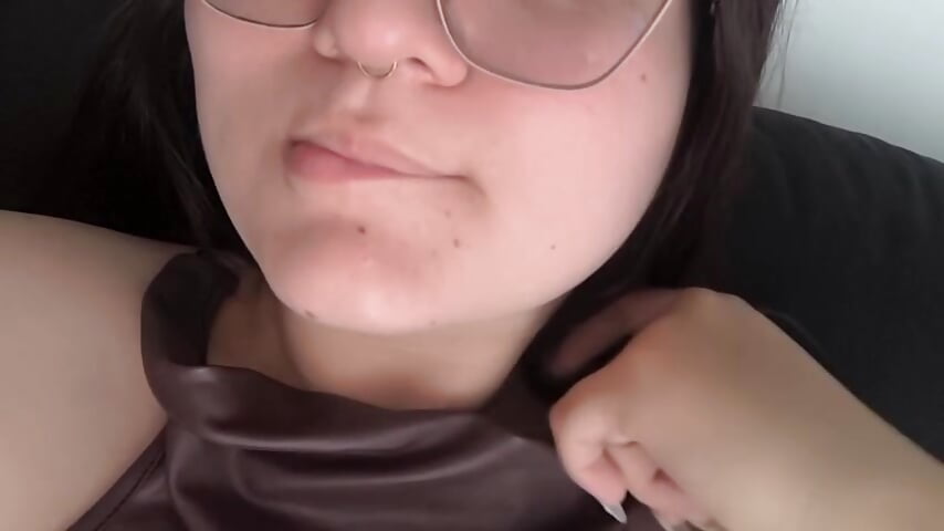 Playing with my big tits 🍒👅