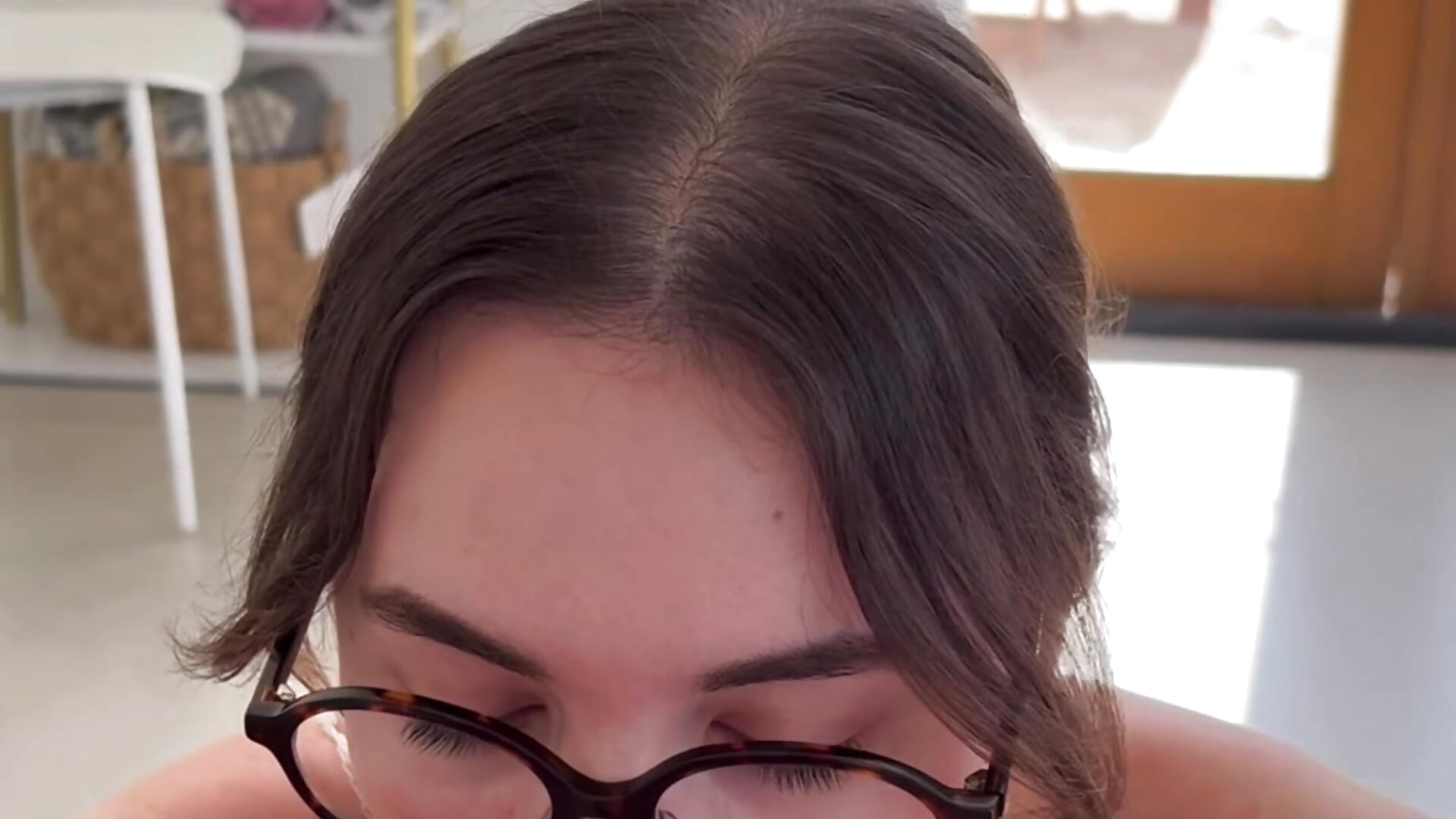 fucked in my glasses sex tape, HUGE CUM SHOT!
