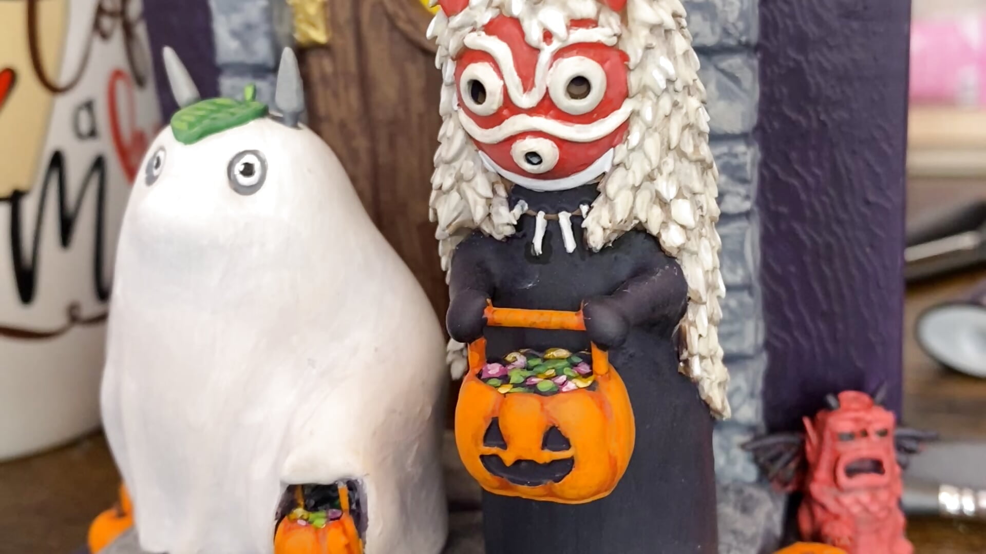 Halloween Diorama that I Painted on Stream - video van KawaiiKiki_247 cam-model
