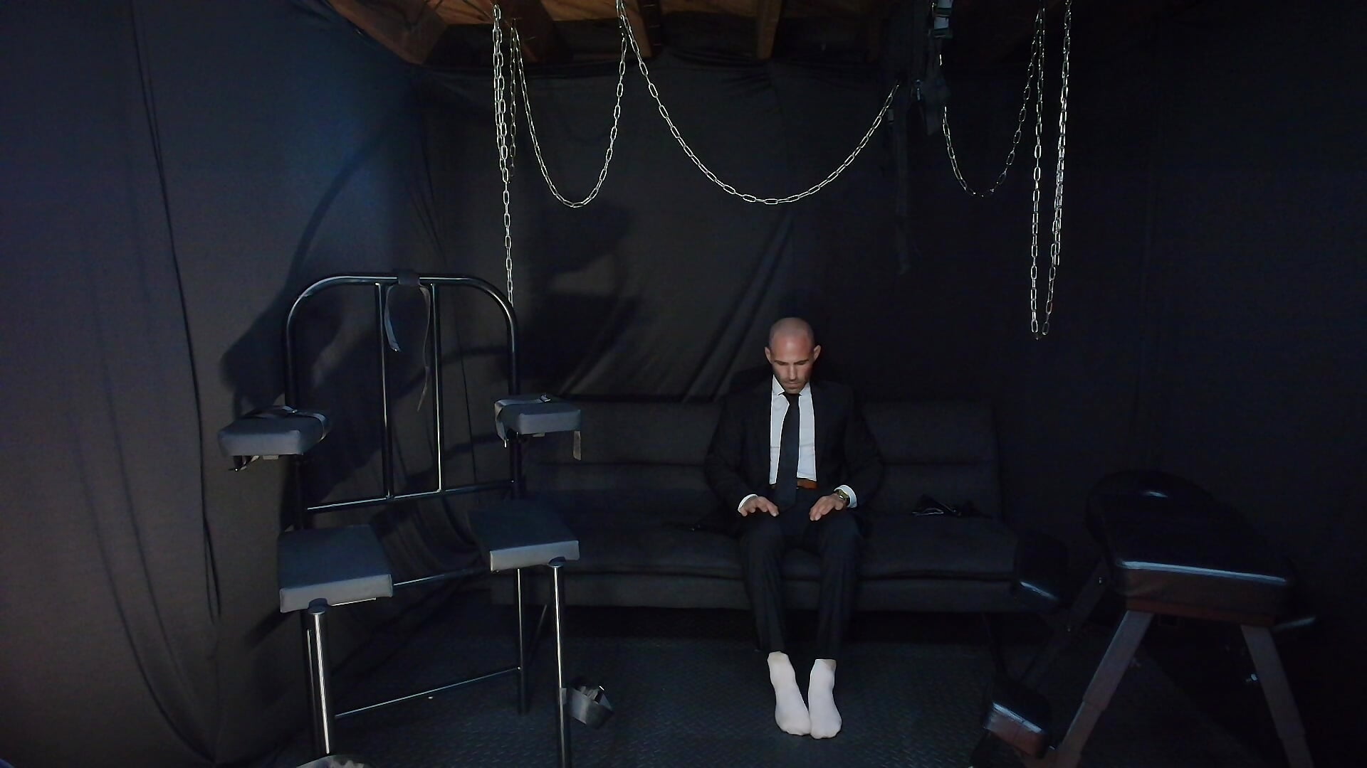 Always make them crawl, but then start at the feet like their worshiping the Gods. No eye contact un - video by Owner_and_Asset cam model