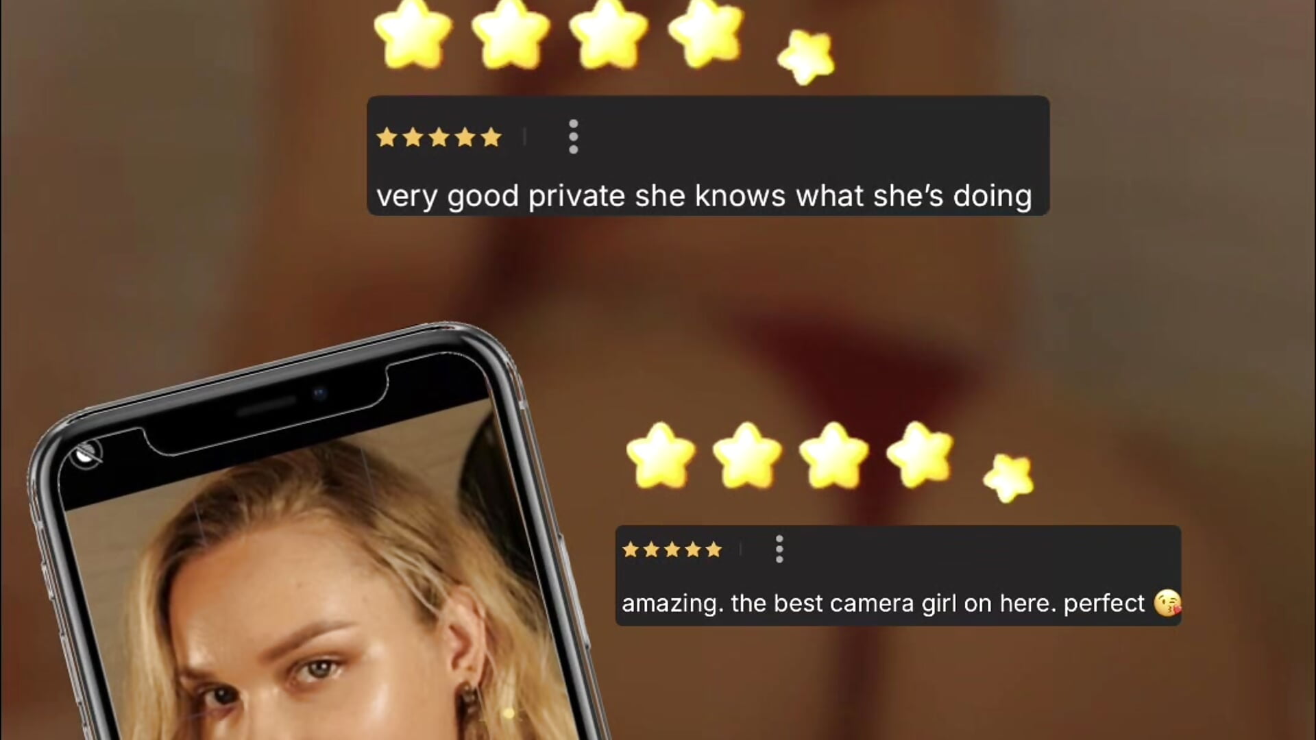 Video panel - "My reviews" - video by angelic_coy cam model