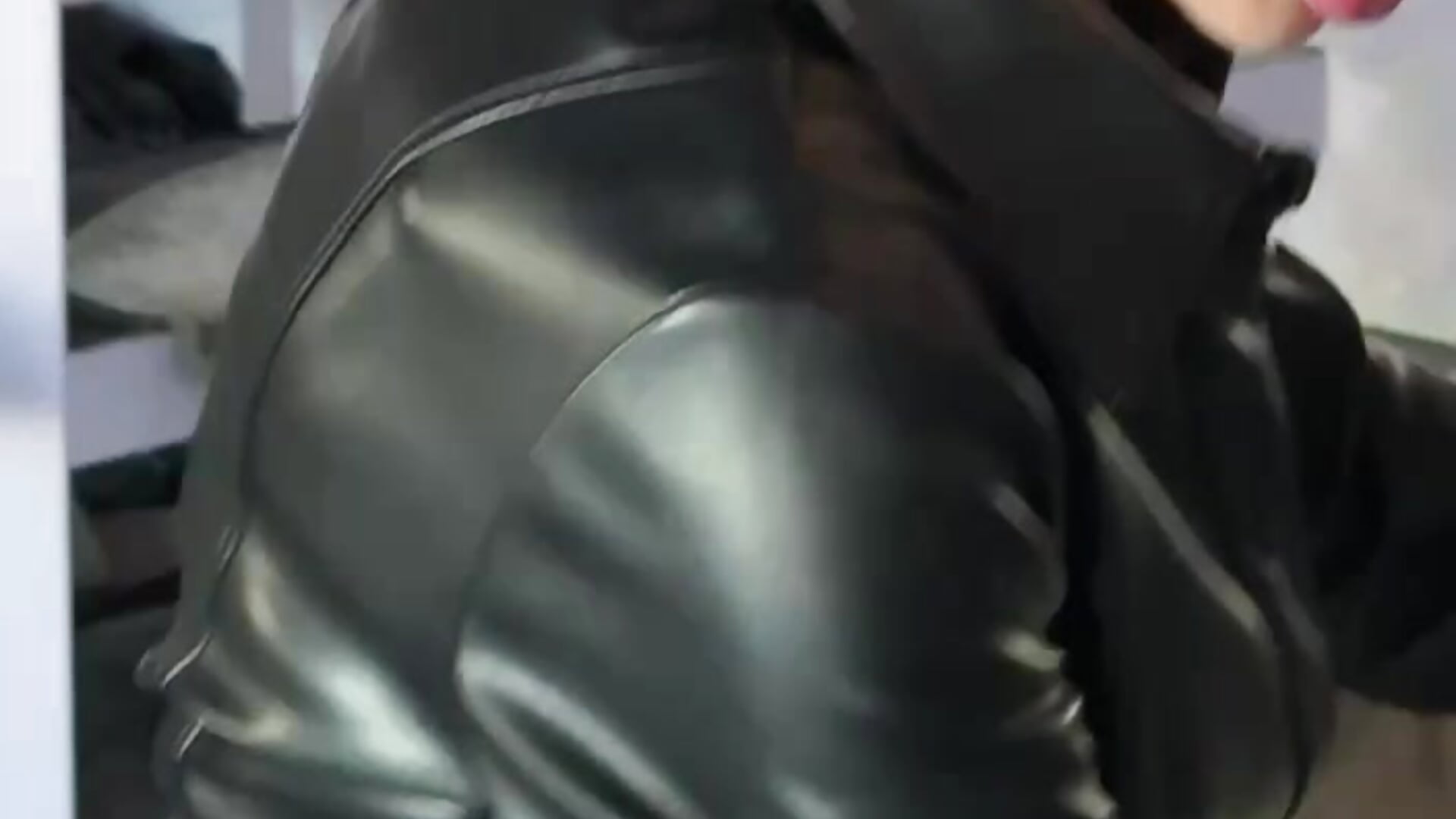Leather dress - video by AriannaCruise cam model