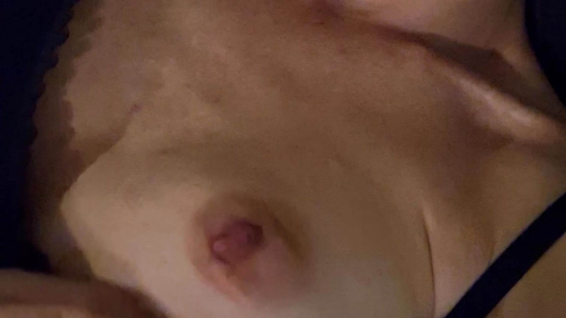 Nipple teasing.