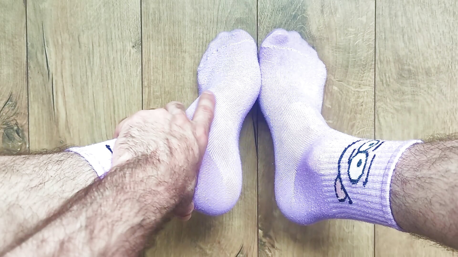 Trailer: Teasing & talking about my Funny-Purple socks - відео від вебкаммоделі DaddySlava