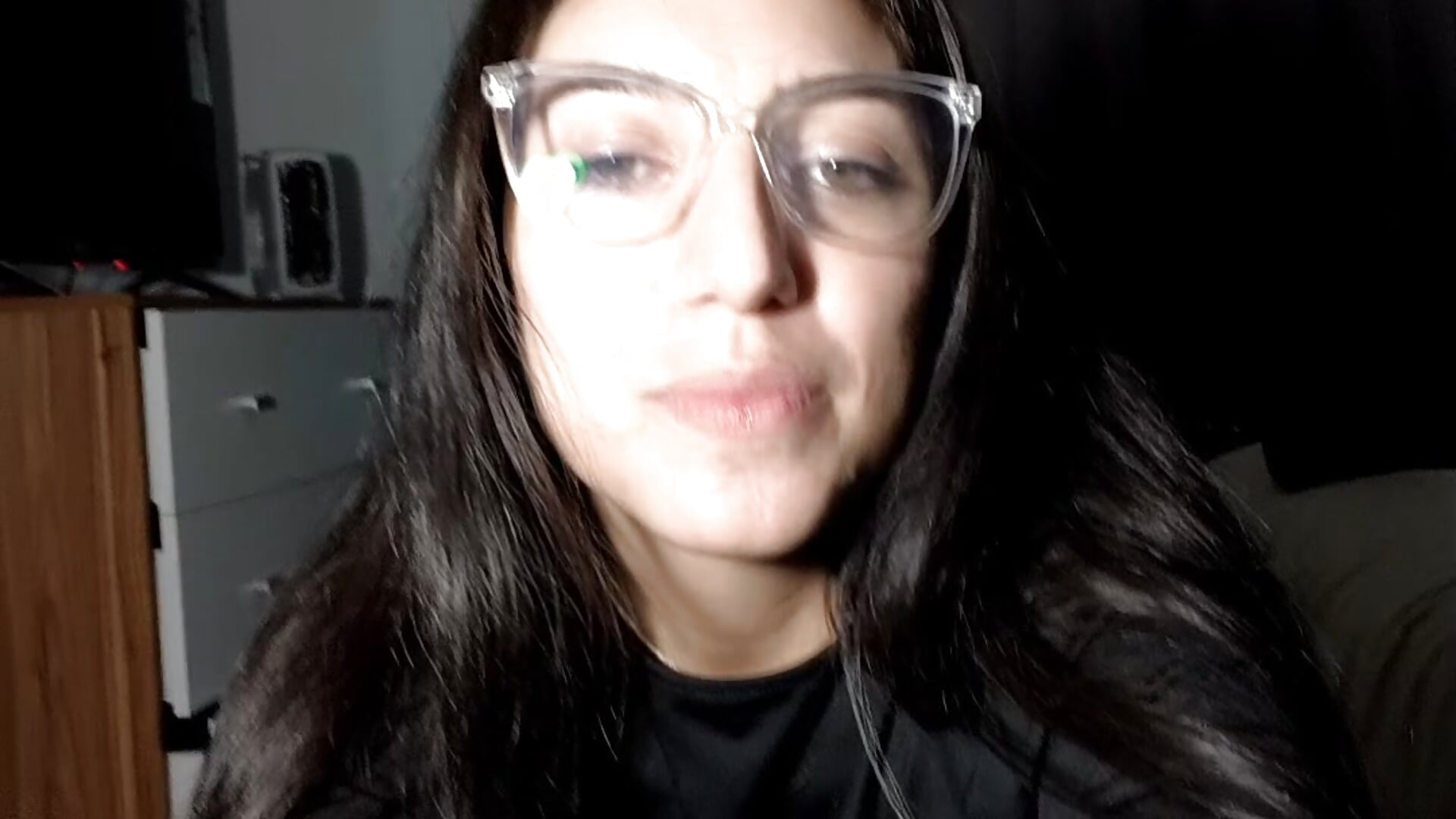 Riding dildo while i look a fan's dick