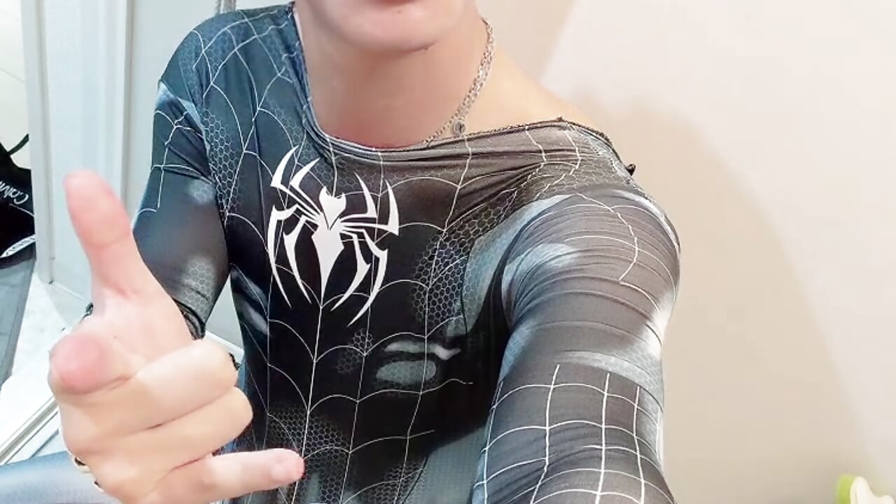 ハロウィンスパイダーコスプレちんこあり - video di dadamaruu modella di cam