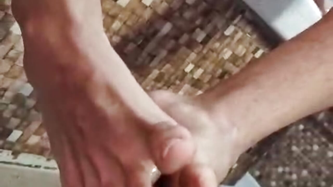 fucking my feet with your hard cock
