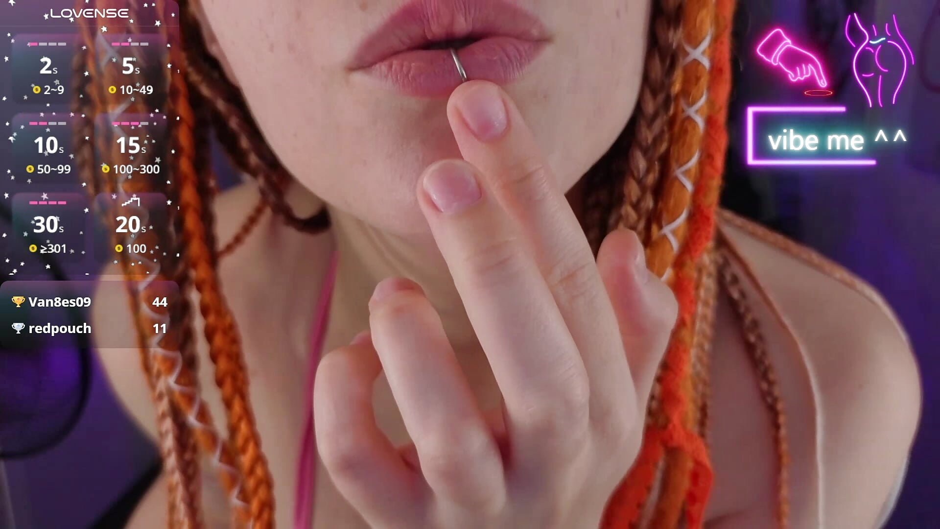 my lip piercing - відео від вебкаммоделі Ricki_Bloom