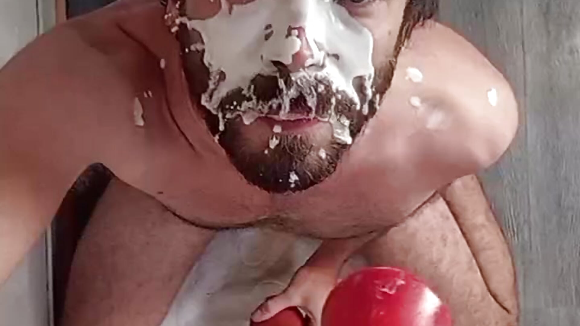 CREAM ON FACE WITH DILDO - video van toyboyhumiliation cam-model