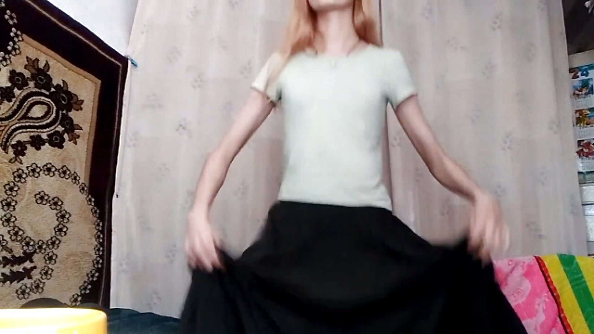Long skirt tease :3