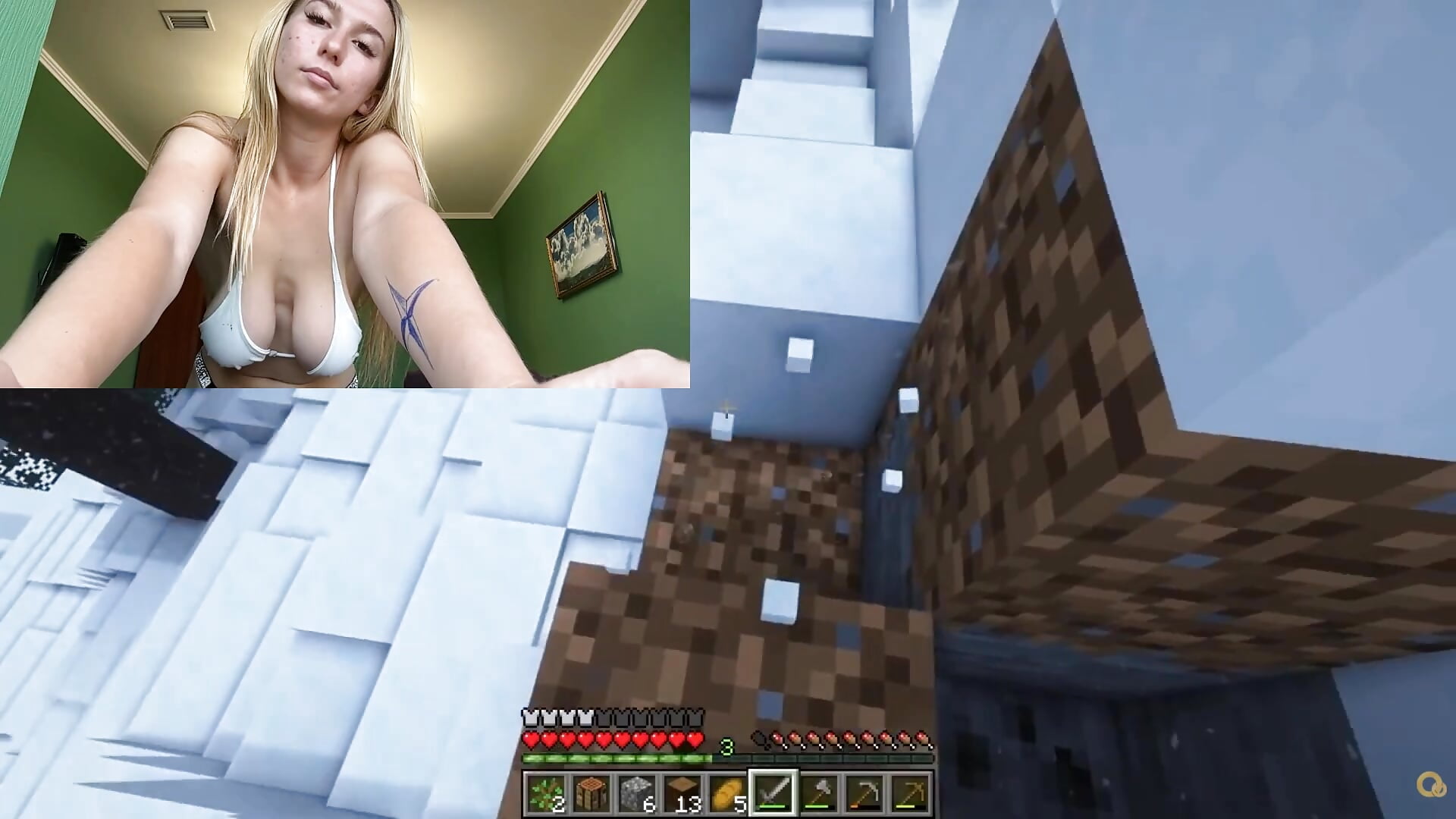 Minecraft - video od modelky/modela Mooniesiesita