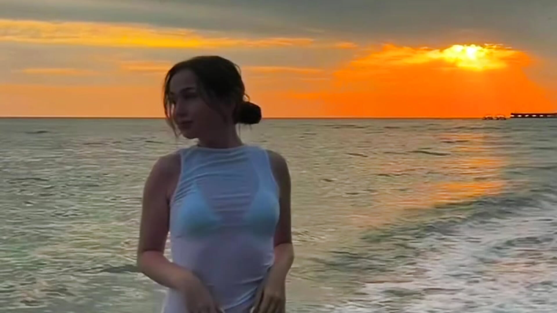 On the sea