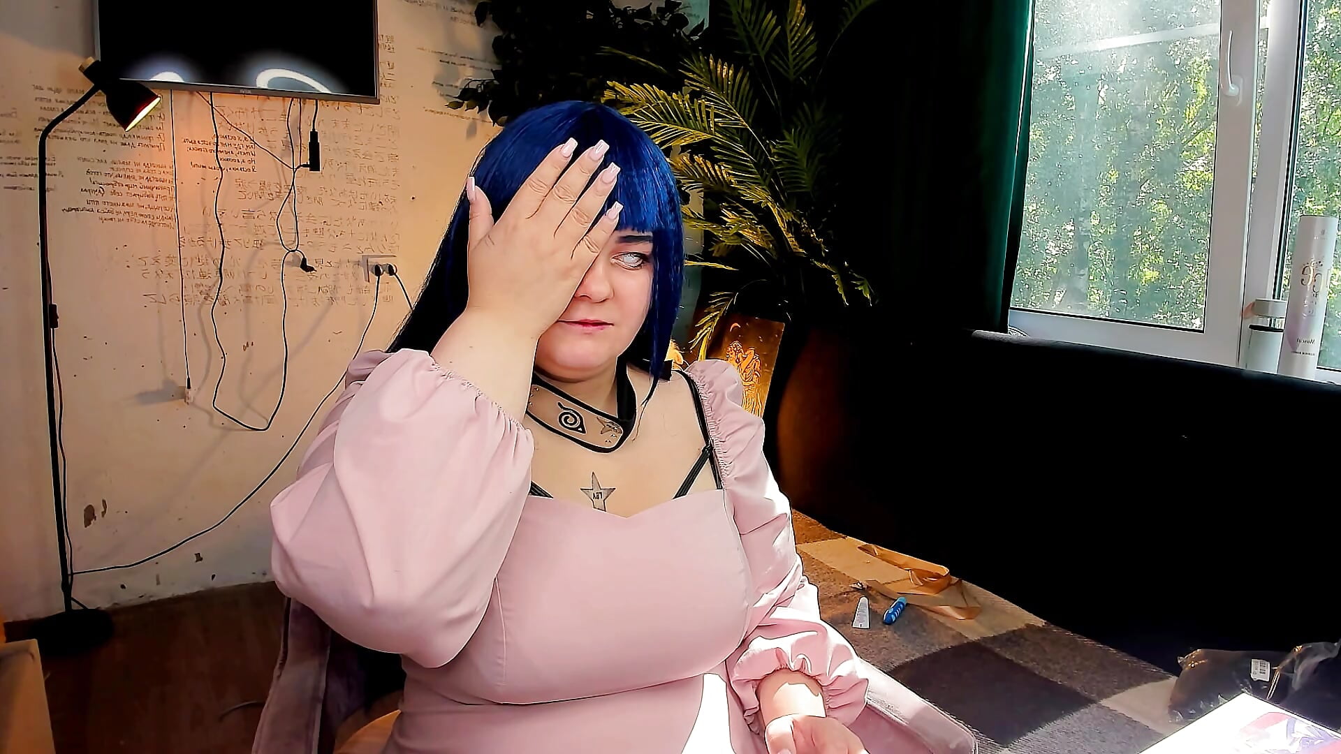 I ordered lenses for Hinata. and they are completely opaque. As a result, Hinata is only a Hyuga in - video by Amelia_Skyee cam model