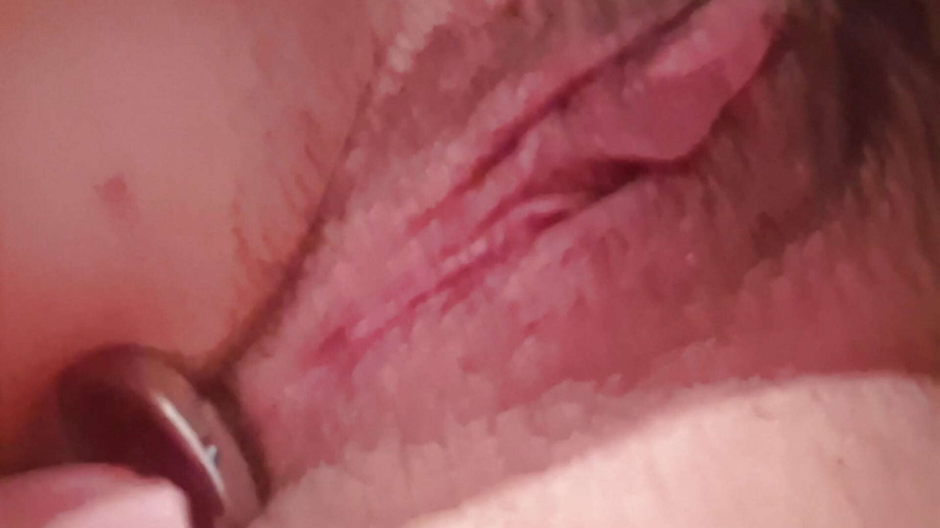 Naughty solo play butplug and pussy finger
