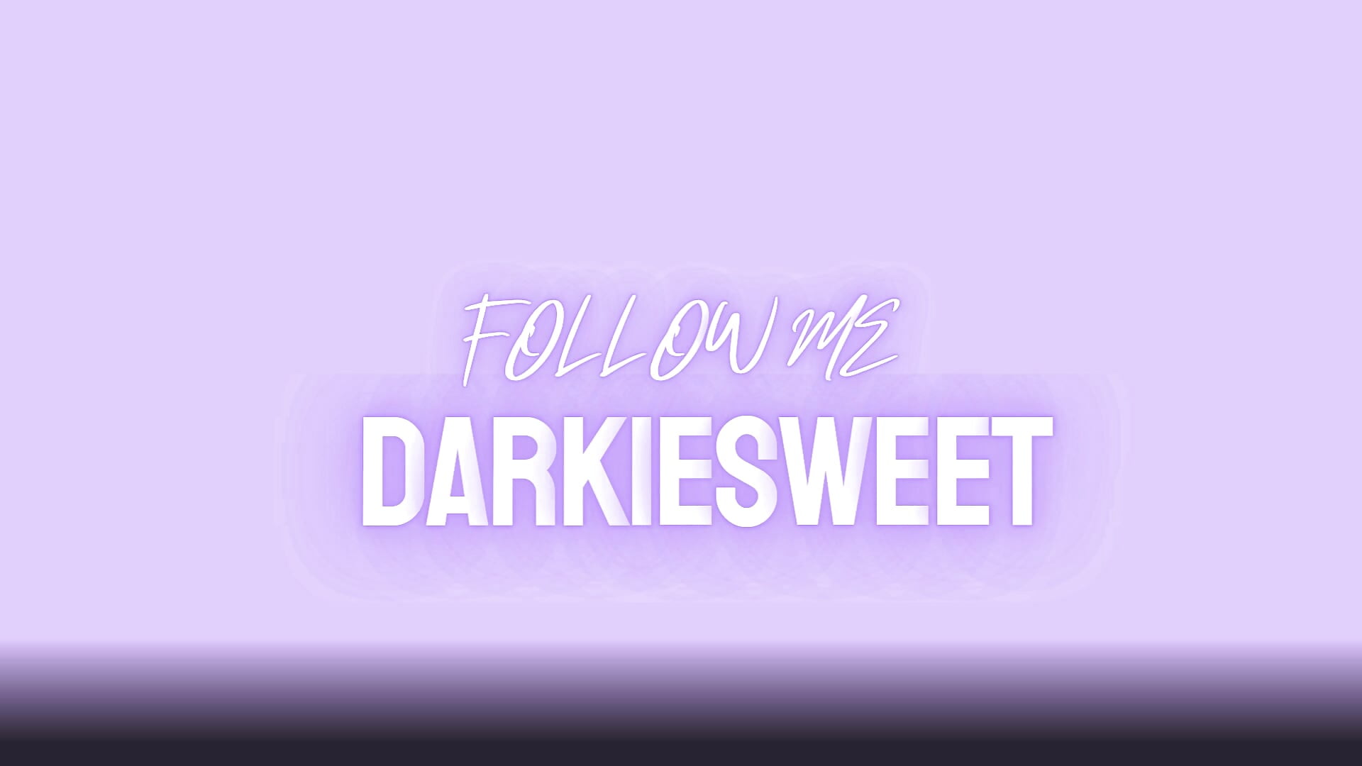 FOLLOW ME – video af DarkieSweet cam-model