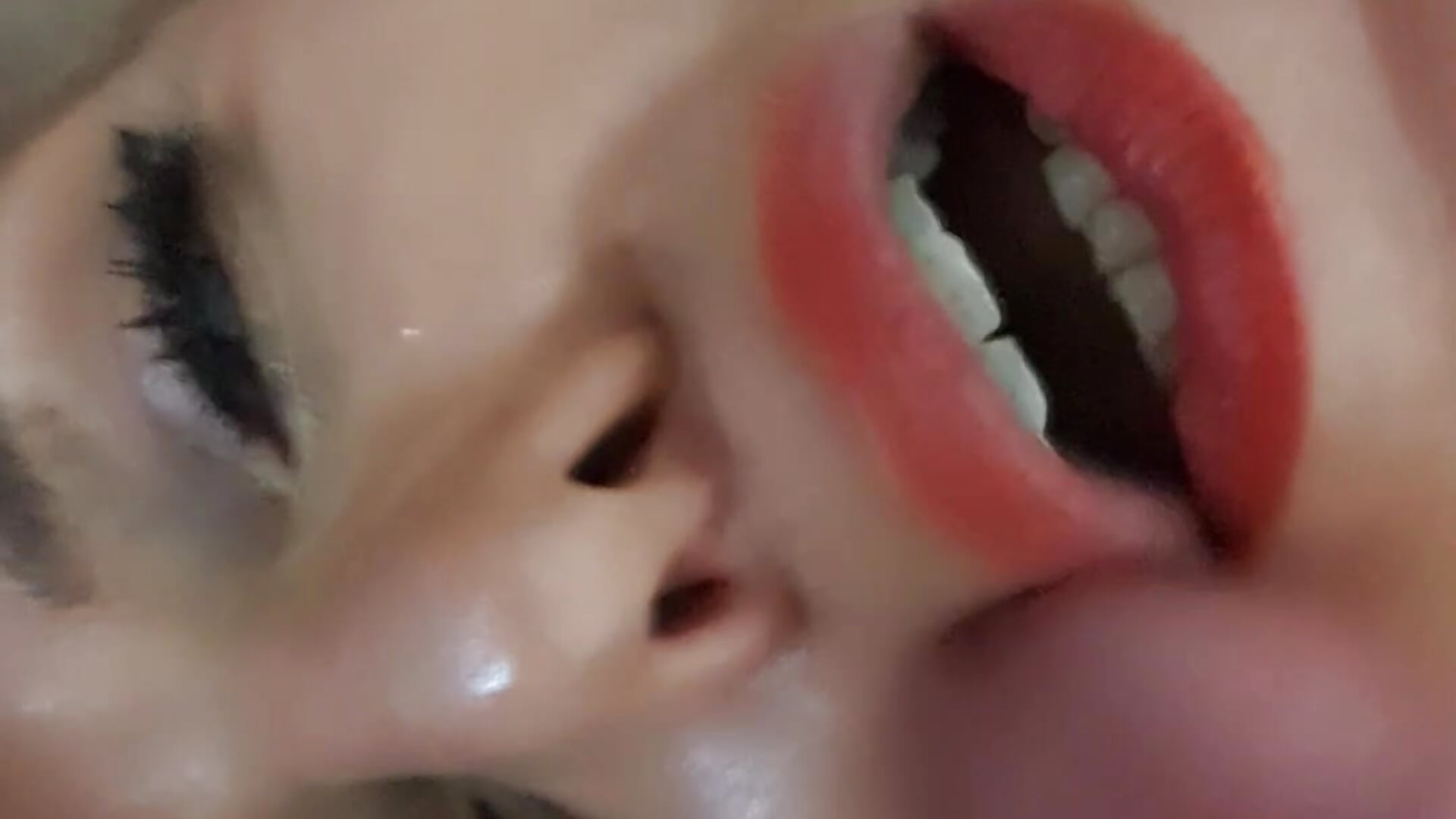 Dominant play Two girls sucking cock cum on eyes!!💦🍆
