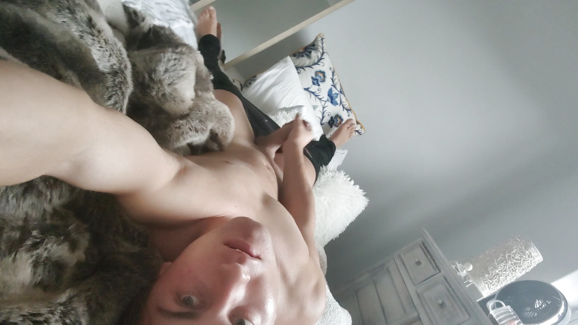 Showing off body and cock
