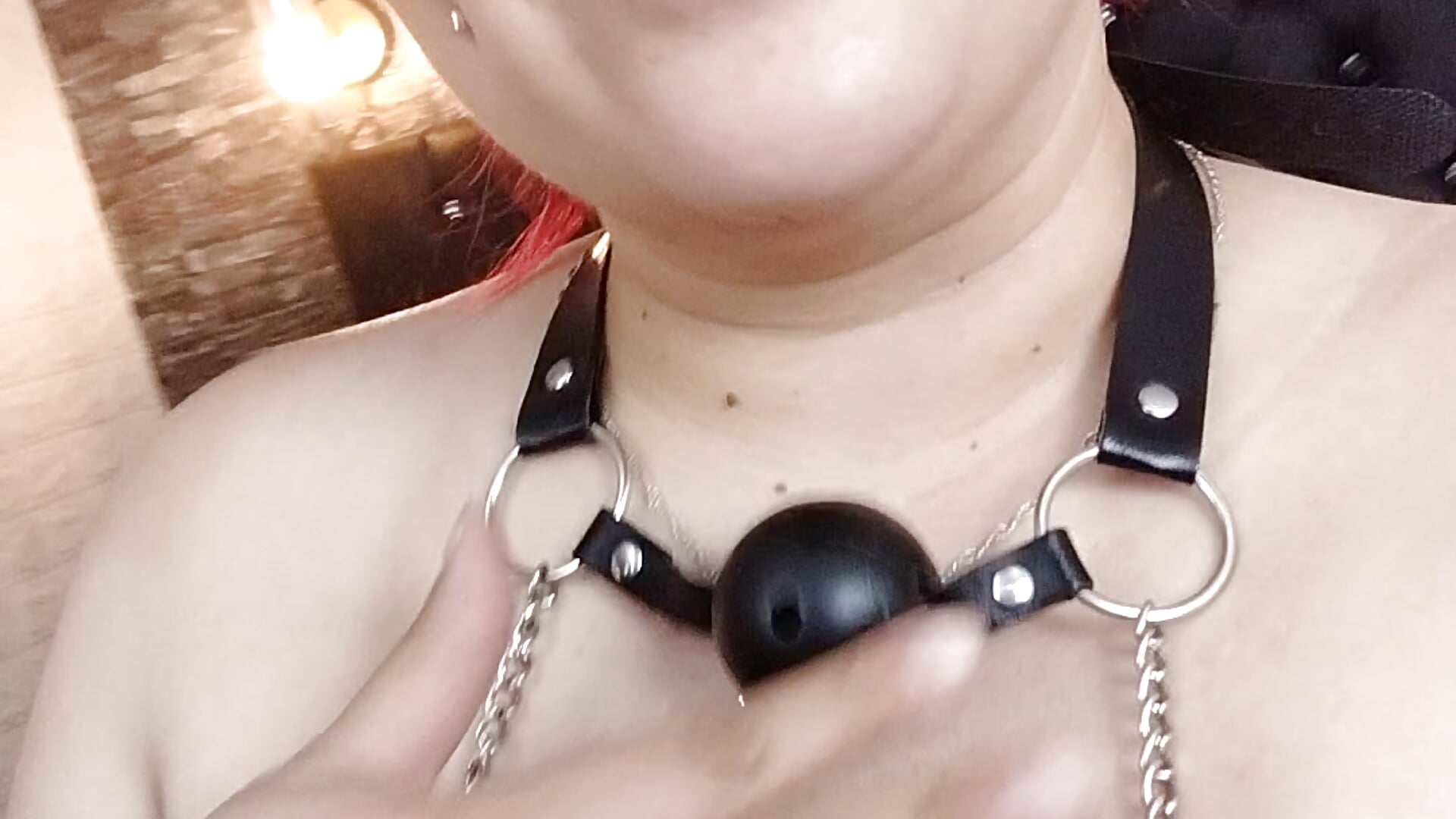 With my gag - video di bruja_sscarlata modella di cam