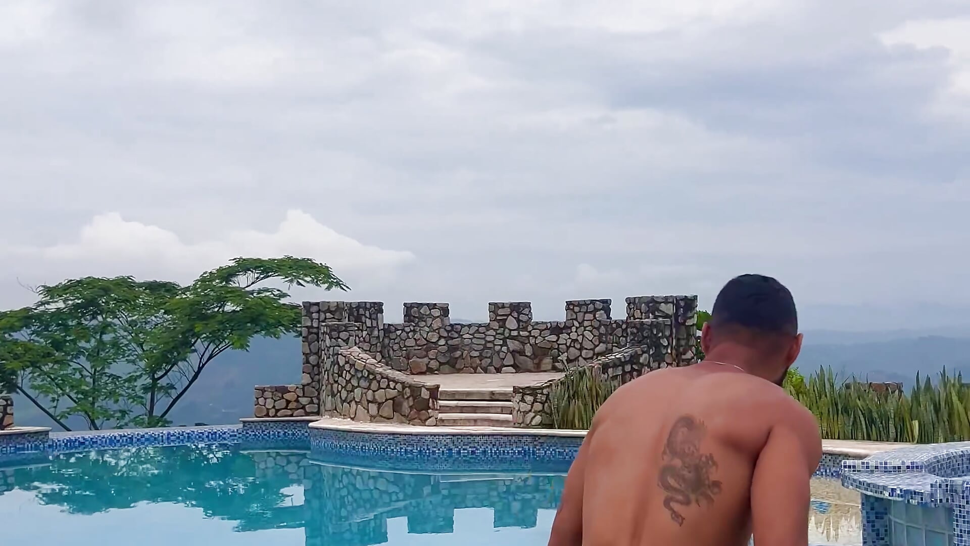 At the pool - video by bigblack0111