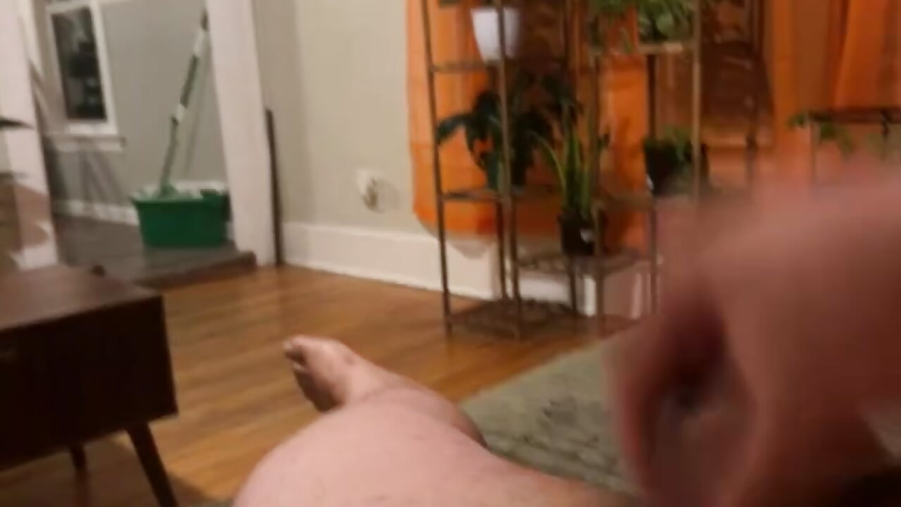 Jerk to cum swallow