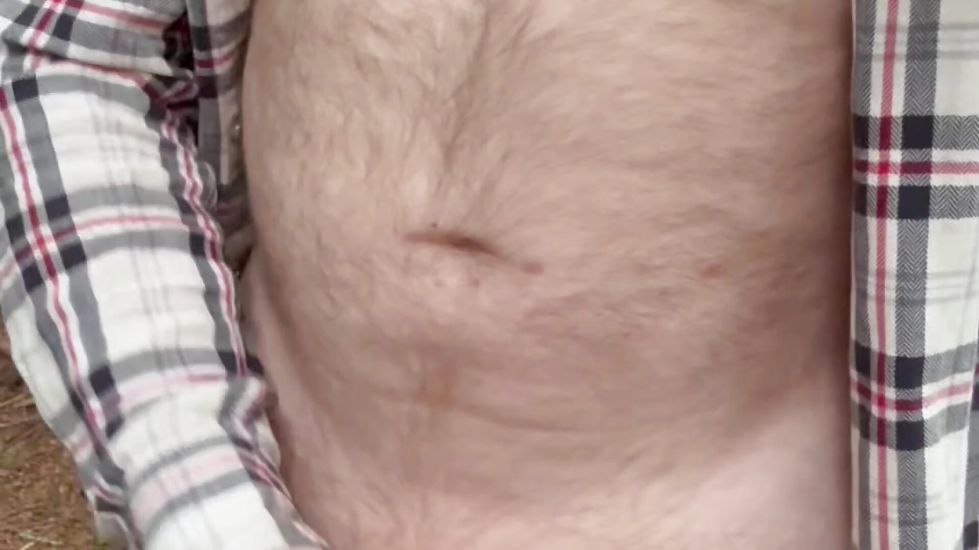Exposed jerking off in the park with big cum shot