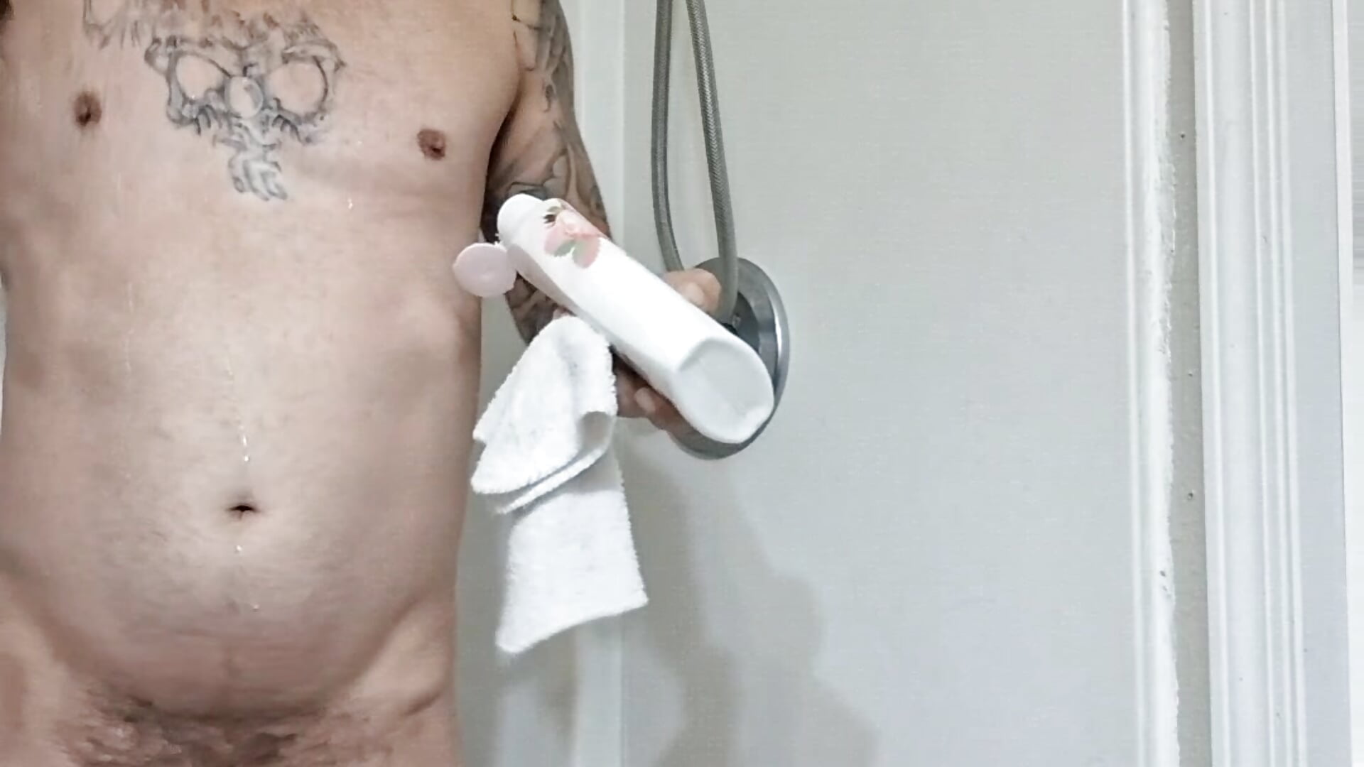 Come watch me stroke my cock In the shower - video by kingofk6969 cam model