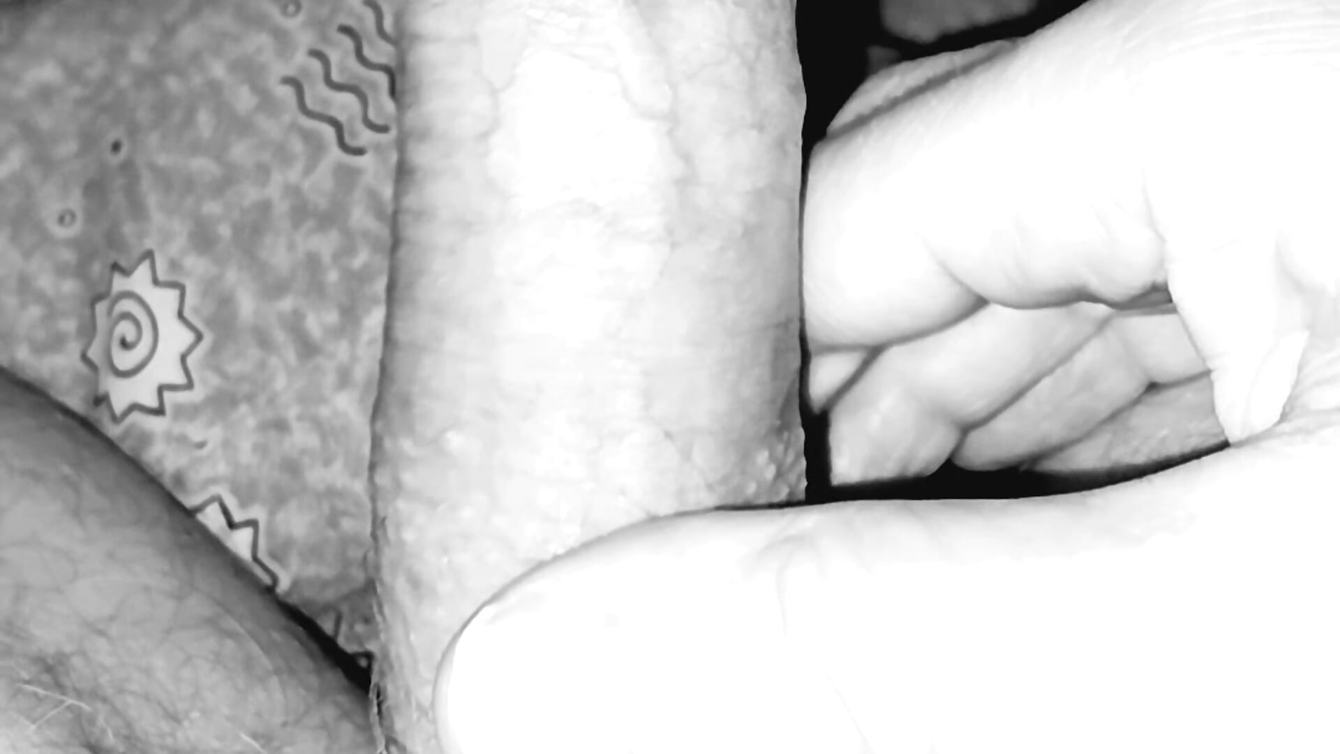 july 25th ~ my stiff penis in black n white II for Ray 💦💦💦💦💦 - video by feetlove5608 cam model