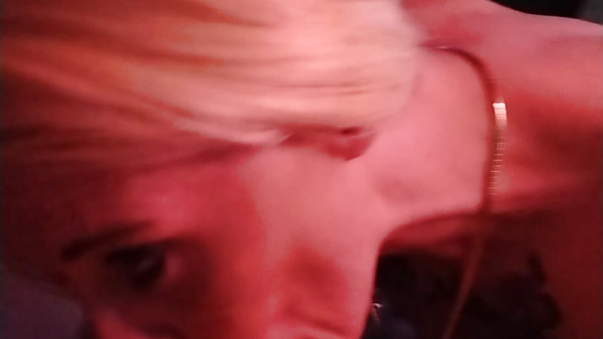 Pebbles sucking on Daddy's hard cock