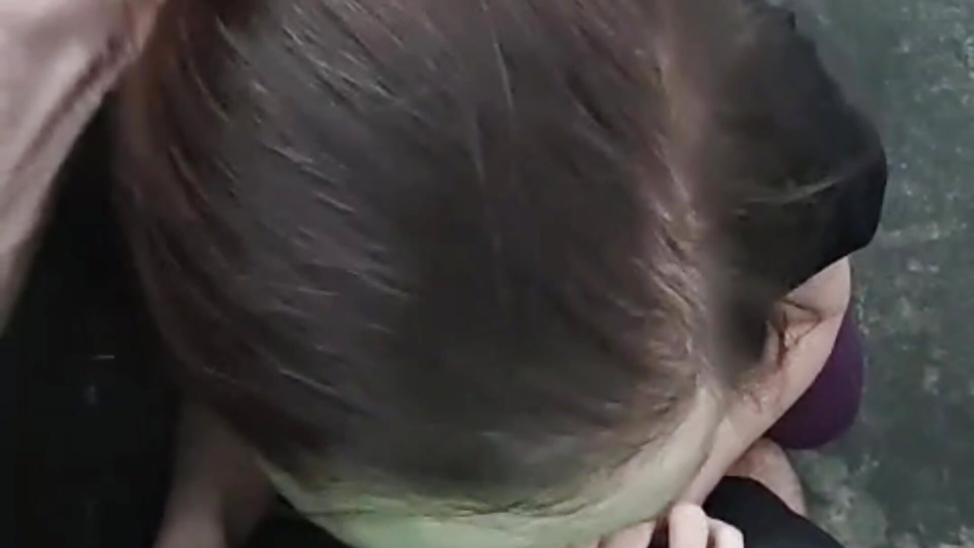 Blowjob on the car park stairs