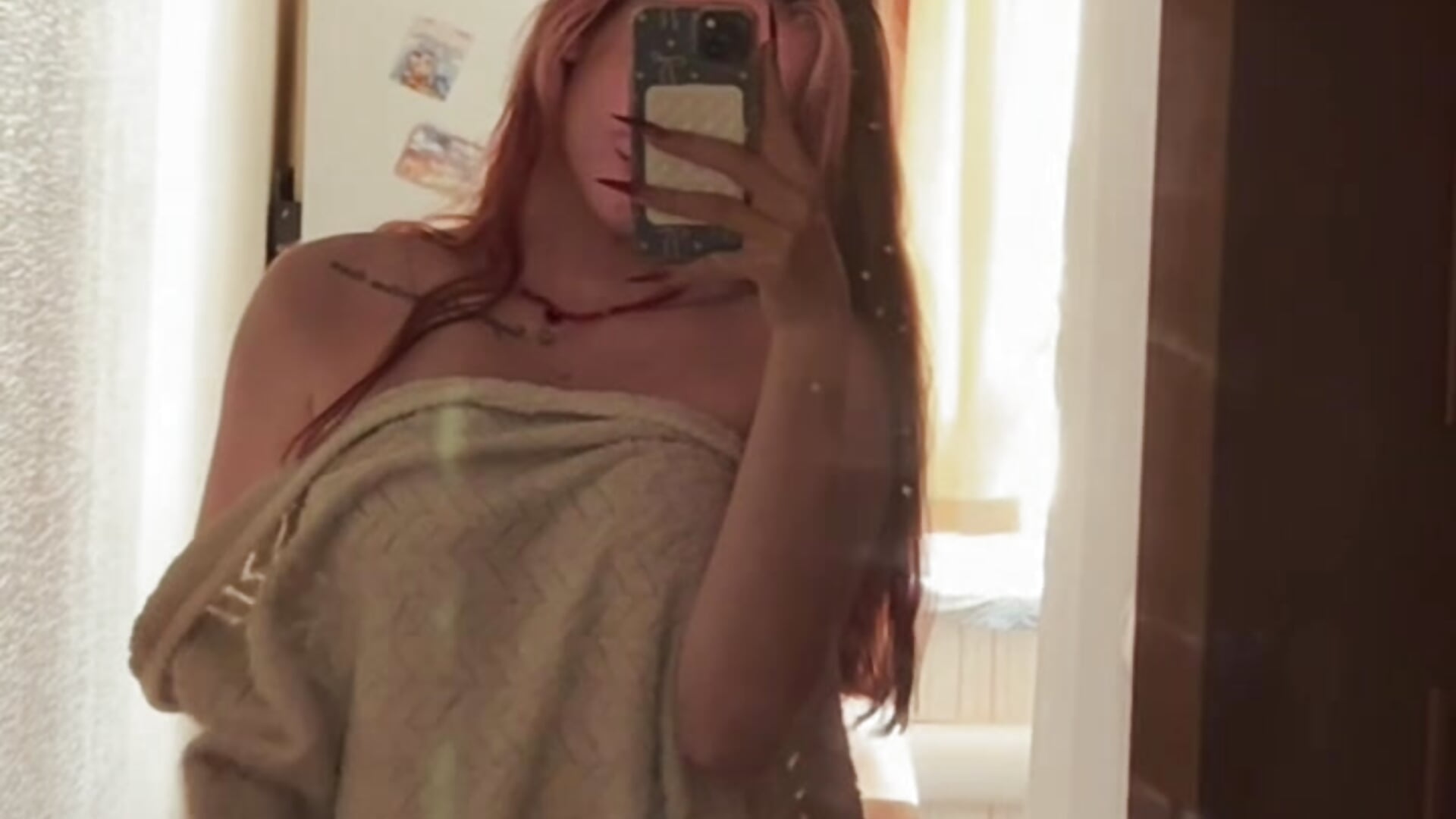 I'll remove the towel to give you a better view of my body