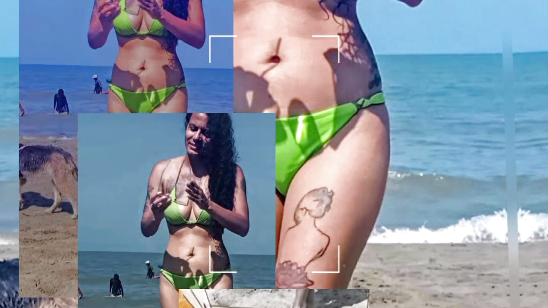 Playa – video modela na kameri Claro_de_Luna
