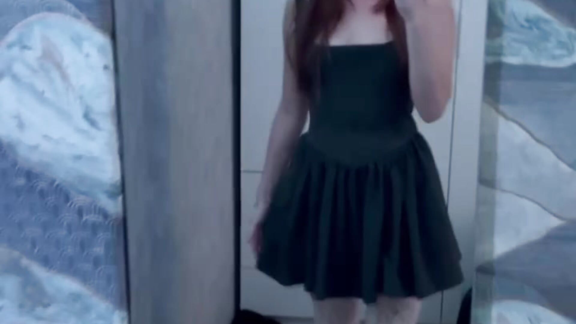 In sexy black dress - video by VilmaAna cam model