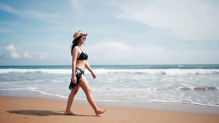 Beach Bikini Walk - AsianGem22主播的视频