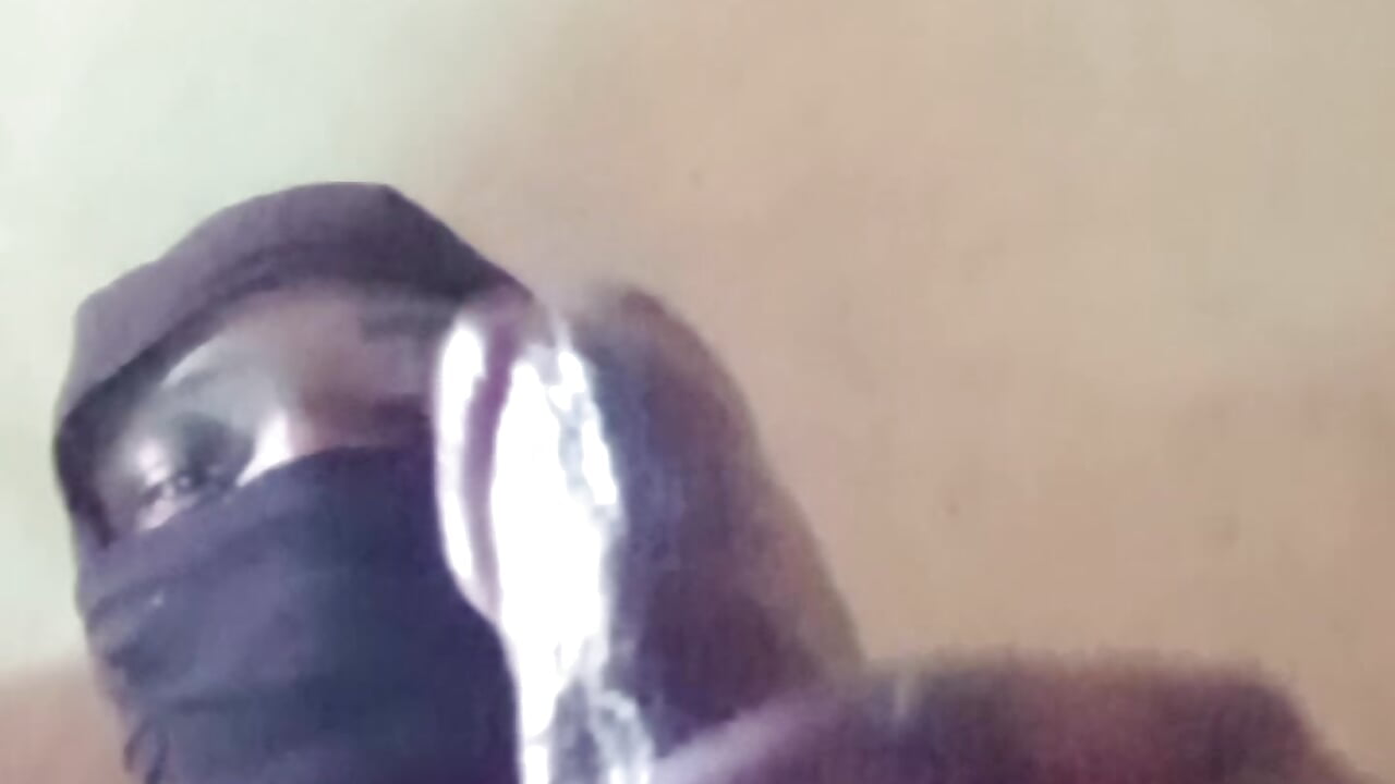 Massaging My Big Black Cock 🍆💦