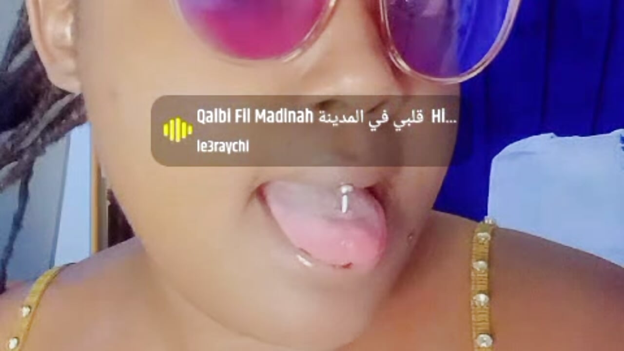 Teasing tongue out