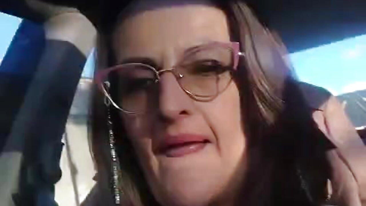 Having a good time while driving🖤 - video by Abril_Sexx cam model
