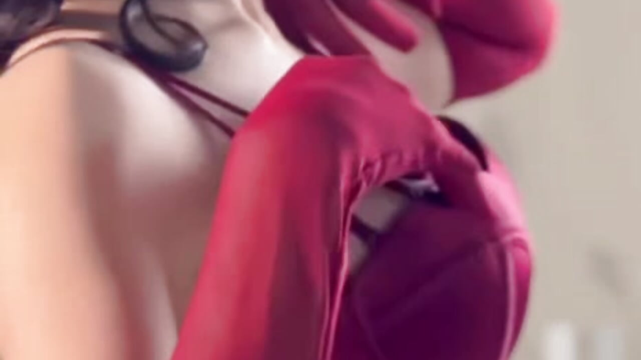 Red lingerie and big juicy Asian boobs - video by Cordelia_Wow cam model