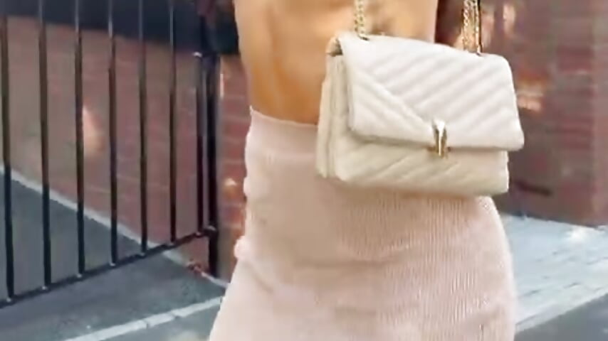 Public boob flash