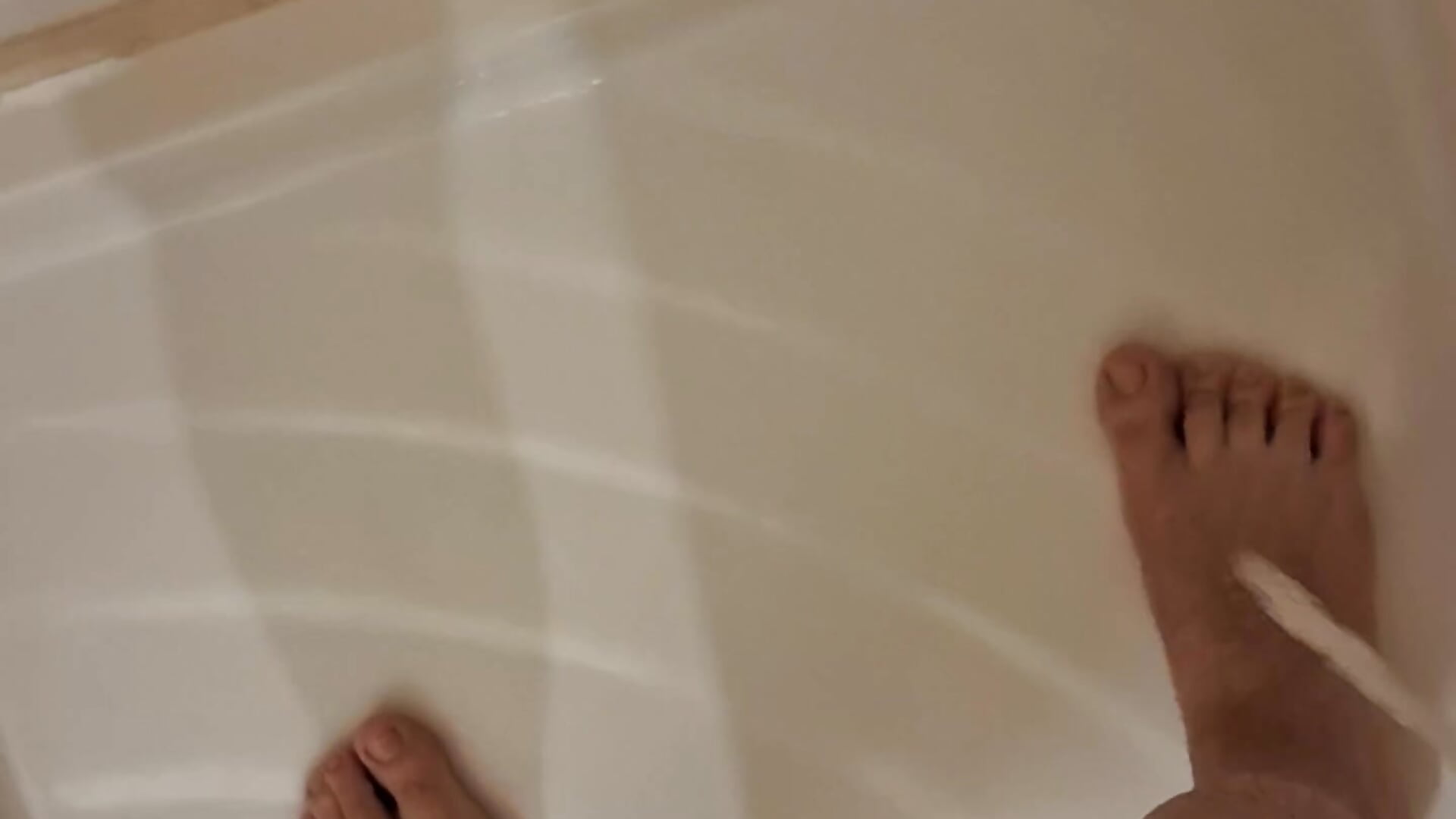 Feet in Shower