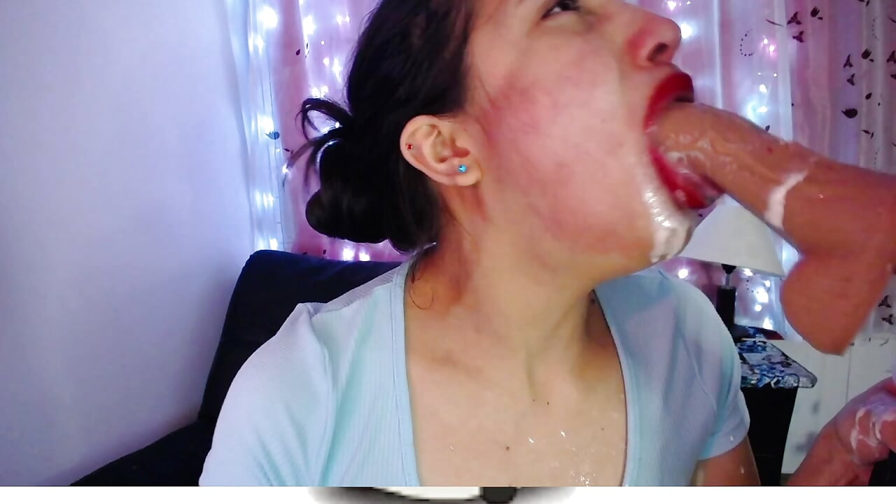 deepthroat cum en la cara - Vídeo de capricornio_116, modelo de vídeos