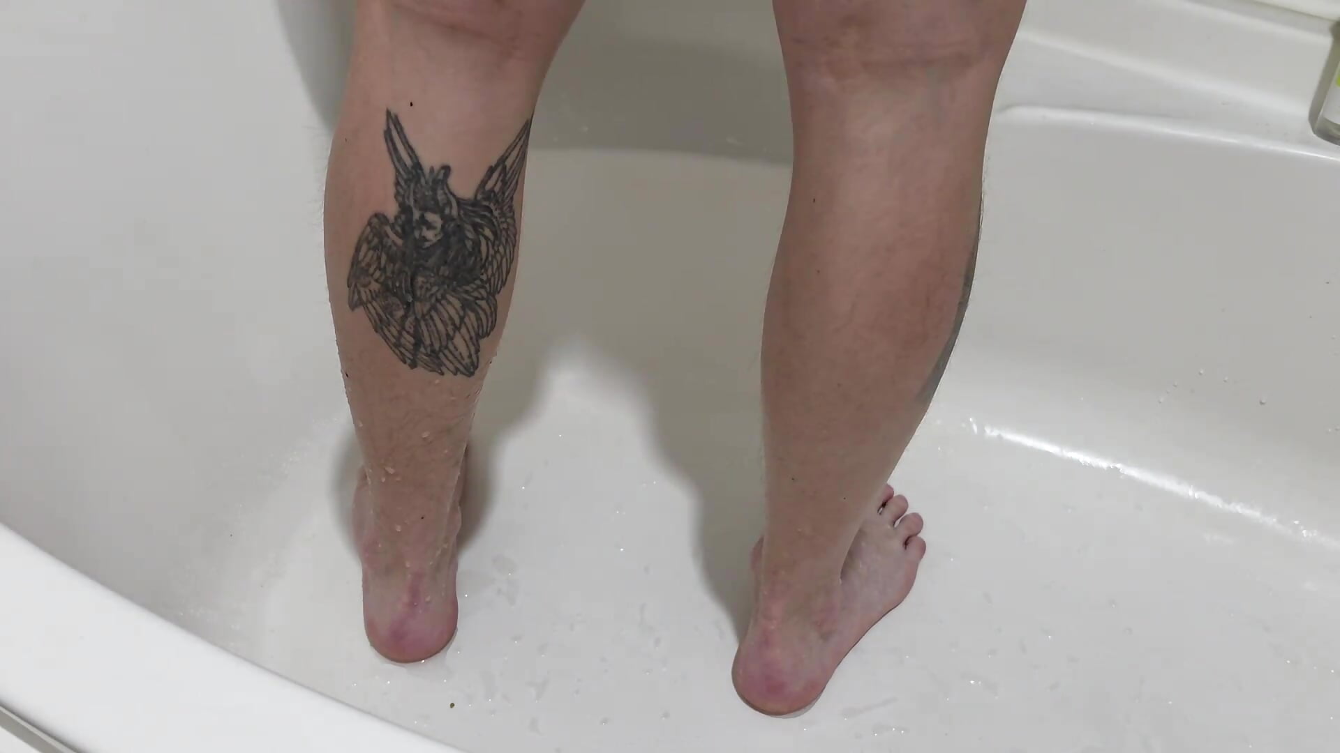 Clean water flows out of my anus