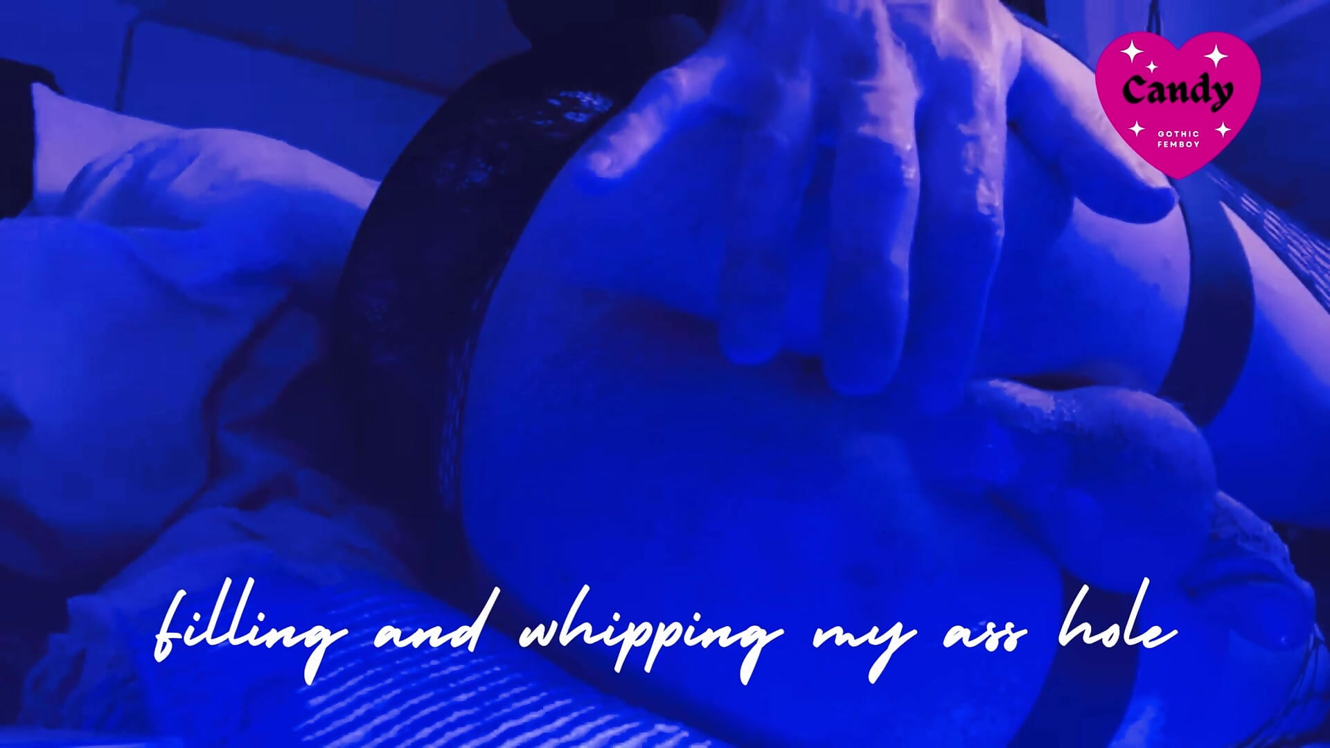 Filling and whipping my ass hole – video af CANDY_Goth_ cam-model