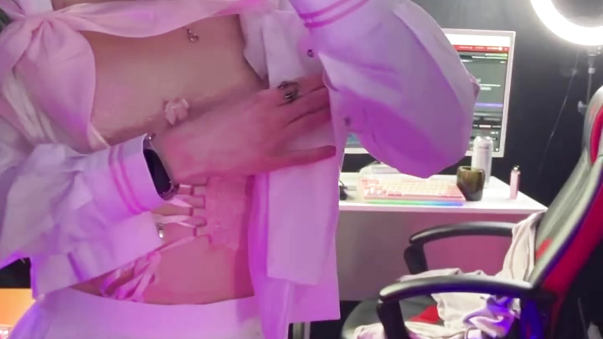 peek of my nipples - video by KitsuneYoru